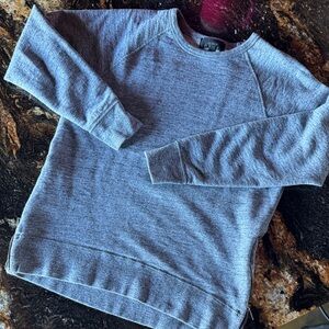 Women’s JCrew sweatshirt with side zippers women’s small, classic grey